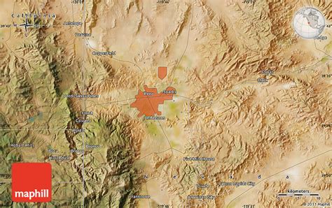 Satellite Map of Crystal Peak