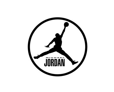 Michael Jordan Brand Logo Symbol Black Design Clothes Sportwear Vector ...