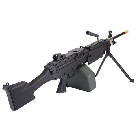 Airsoft Machine Gun Full Metal M249 Version MK II / Black / AEG | Golden Plaza