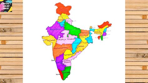 India Map With States And Cities And Districts