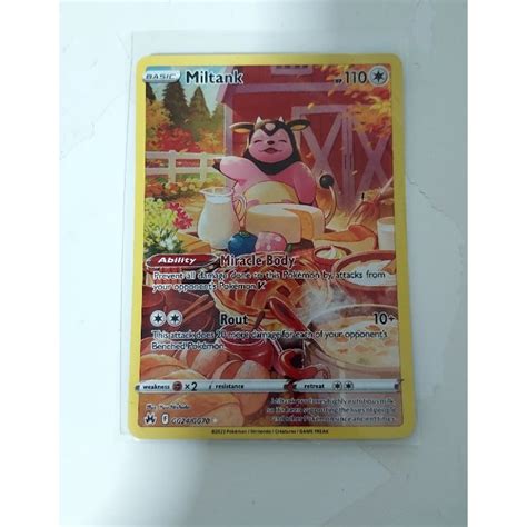 Pokemon miltank galarian gallery crown zenith card | Shopee Singapore