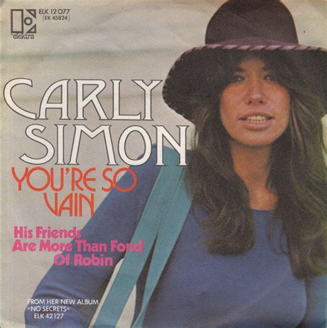 Carly Simon – You're So Vain (1973, Vinyl) - Discogs