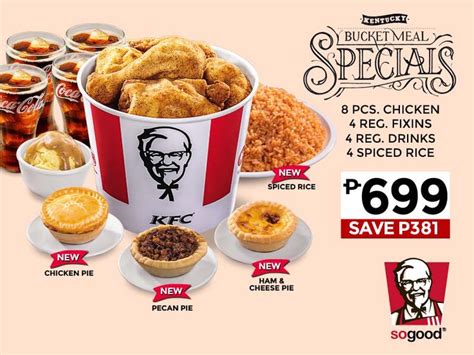 Menu Kfc Chicken Bucket Price Philippines | Fast food menu, Desserts menu, Kentucky fried ...