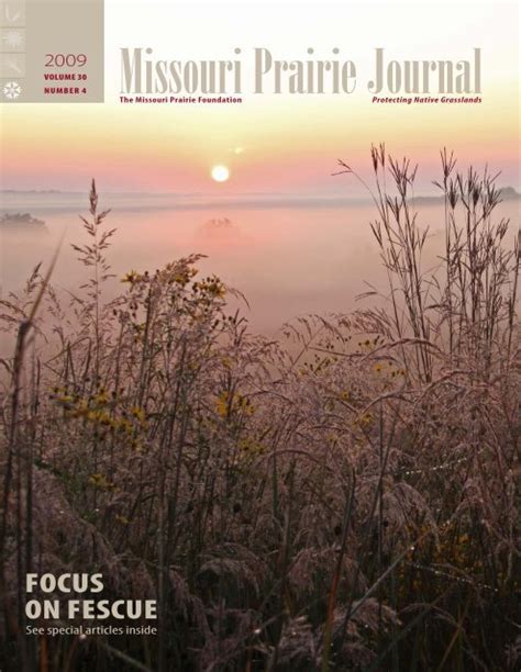 Winter 2009: Volume 30, Number 4 - Missouri Prairie Foundation