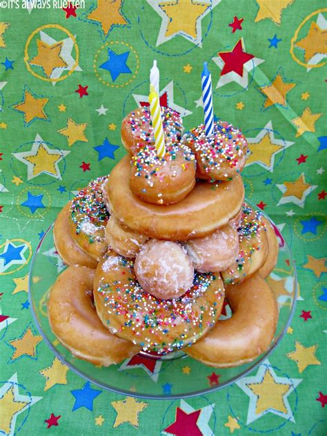 Donut birthday cake ideas | 99birthdaycard