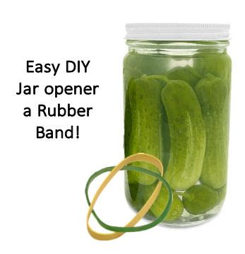 Easy DIY Jar Opener Trick - Just use 2 Rubber Bands