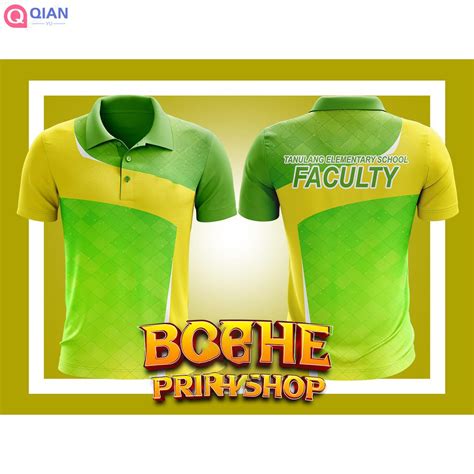 New Design Full Sublimation green teacher school Polo Shirt uniform wish BARMM LOGO | Shopee ...