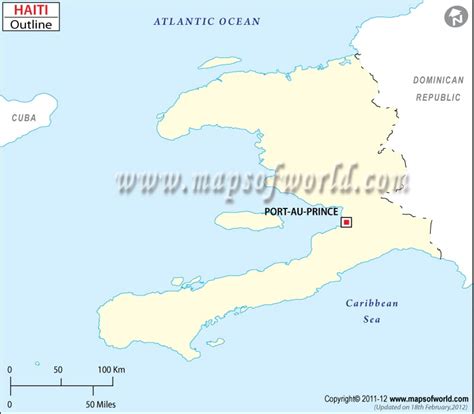 Haiti Map Outline | Blank Map of Haiti