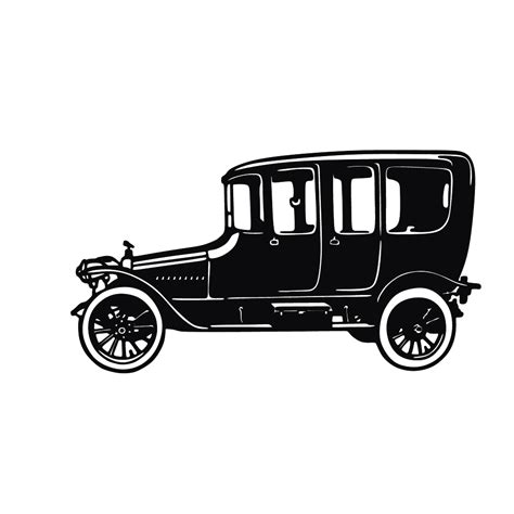 Sports car Classic car Silhouette - Vector drawing nostalgia antique classic cars png download ...