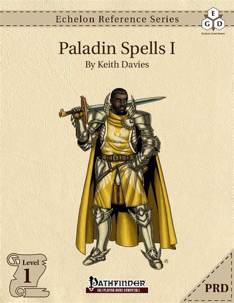 Echelon Reference Series: Paladin Spells I (PRD-Only) - Echelon Game ...