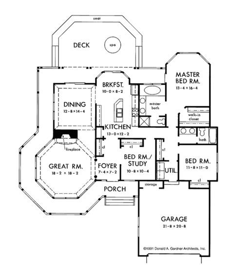 Victorian Floor Plan - Main Floor Plan Plan #929-91 Victorian House ...