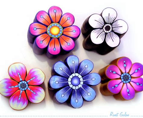 Ronit Golan - Polymer Clay Joy - Inspire to Create: New Polymer Clay Flower Canes Update