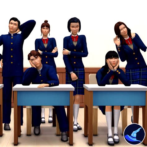 Mt. Komorebi High School Student Deco Sims - The Sims 4 Build / Buy ...