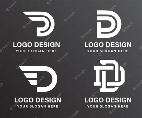 Premium Vector | Vector d logo design collection