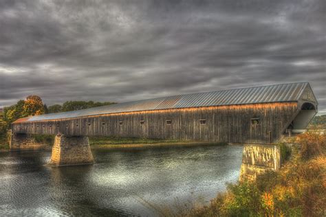 Cornish Windsor Covered Bridge Photograph by Joann Vitali