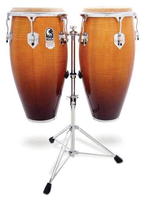 Details about TOCA PRO ELITE CONGAS DRUM SET w/ STAND - NATURAL FADE ...