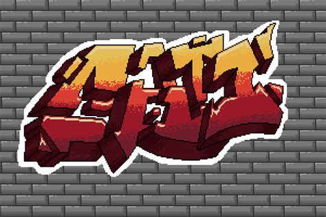 ArtStation - Pixel art graffiti