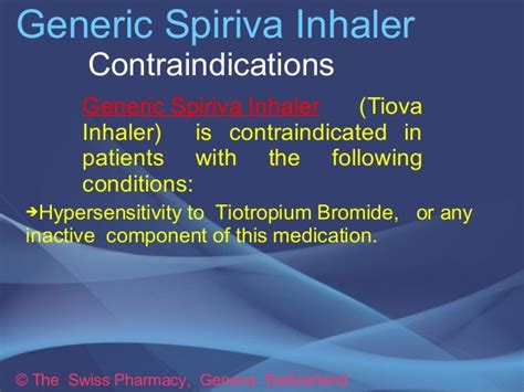 Generic Spiriva Inhaler for Treatment of COPD