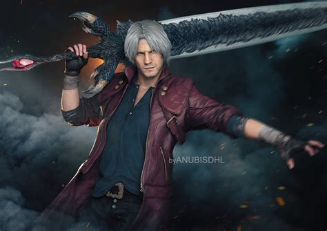 Devil May Cry Nostalgia — Devil May Cry 5: Dante by AnubisDHL [close up]