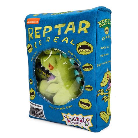 Rugrats 10" Plush Interactive Reptar Cereal Box | Kidrobot