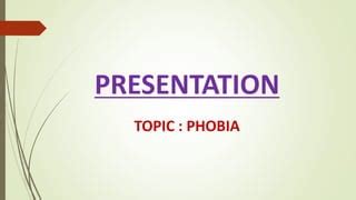 Aerophobia and its causes | PPT