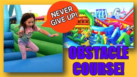 HUGE OBSTACLE COURSE but its a BOUNCE HOUSE! #obstaclecourse #bounce - YouTube