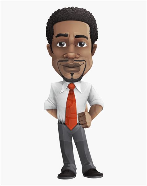 Businessman Vector Male Character - African American Cartoon Man , Free Transparent Clipart ...