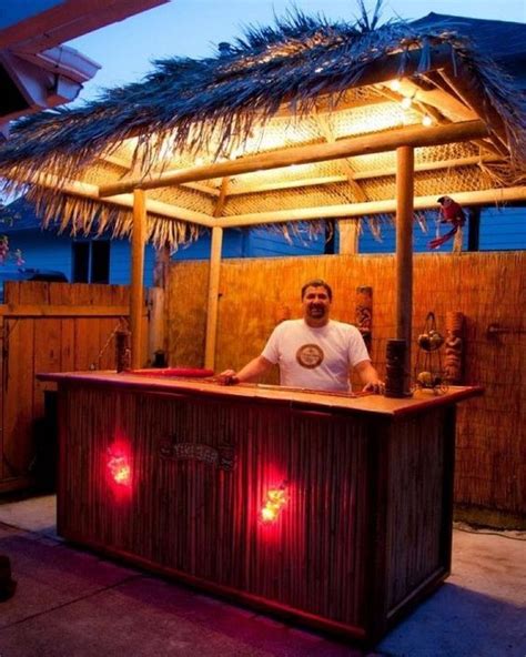 DIY Backyard Tiki Bar in 4 Effortless Steps | Outdoor tiki bar, Tiki bars diy, Tiki bar decor