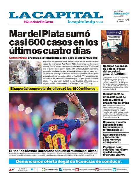 Portadas de Diarios Argentinos