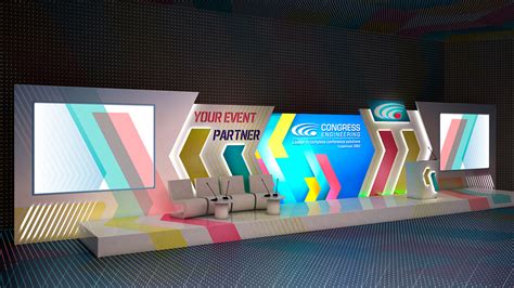 3d Project - Corporate event stage design :: Behance