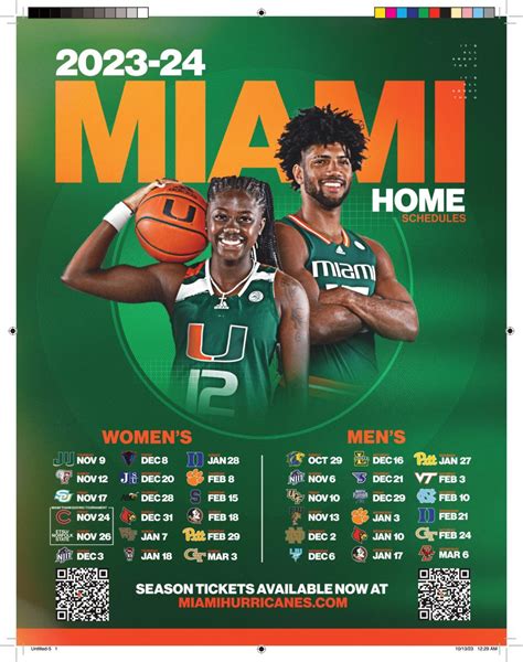 Dunk into Excitement: University of Miami Unveils 2023-24 Basketball Home Schedule | Featured#