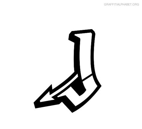 graffiti letter j - Clip Art Library