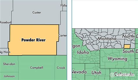 Powder River County, Montana / Map of Powder River County, MT / Where ...