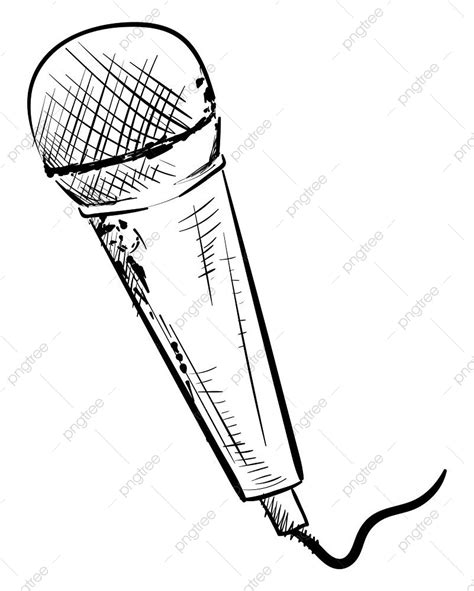 Microphone Illustration Vector Hd Images, Microphone Drawing Vector Illustration White ...