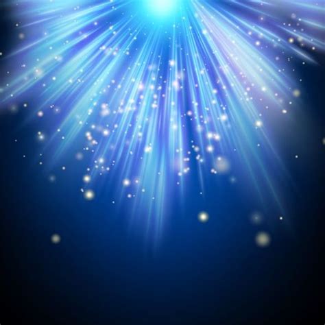 Blue light rays illustration vector 01 free download