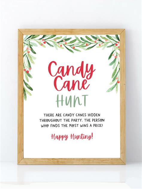 Candy Cane Hunt Printable - Printable And Enjoyable Learning