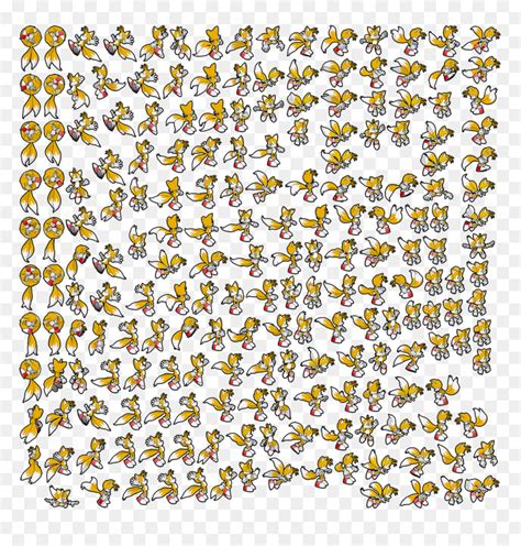 Tails Sprite Sheet Sonic Jump Sonic Advance Tails Sprites Hd Png ...