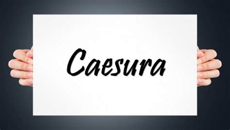 Caesura: Definition, Types & Examples | HubPages