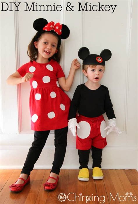 Cute DIY Mickey and Minnie Costumes for All Sizes