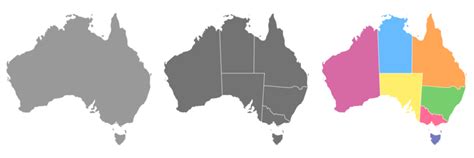 Australia Map Outline PNGs for Free Download