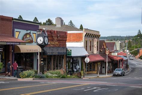 Downtown Grass Valley California in April 2020 Editorial Stock Image ...