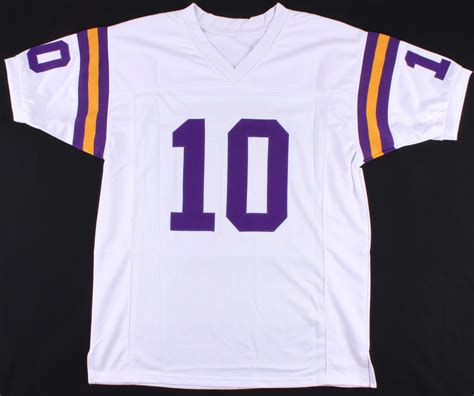 Fran Tarkenton Signed Jersey Inscribed "HOF 86" (JSA COA) | Pristine Auction