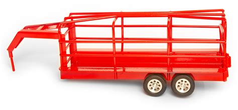 Gooseneck Ranch Trailer Red: Little Buster Toys