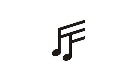 Initial Ff Music Notes Logo Design Graphic by Enola99d · Creative Fabrica