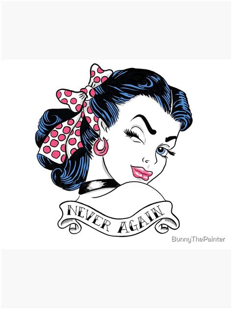 "Never Again Tattoo" Poster by BunnyThePainter | Redbubble