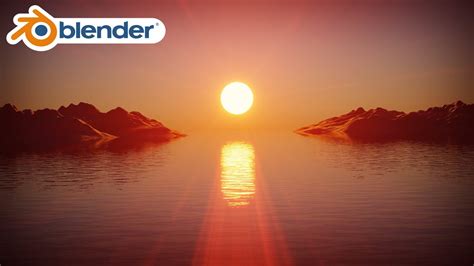 Ocean Sunset Environment (Blender Tutorial) - YouTube