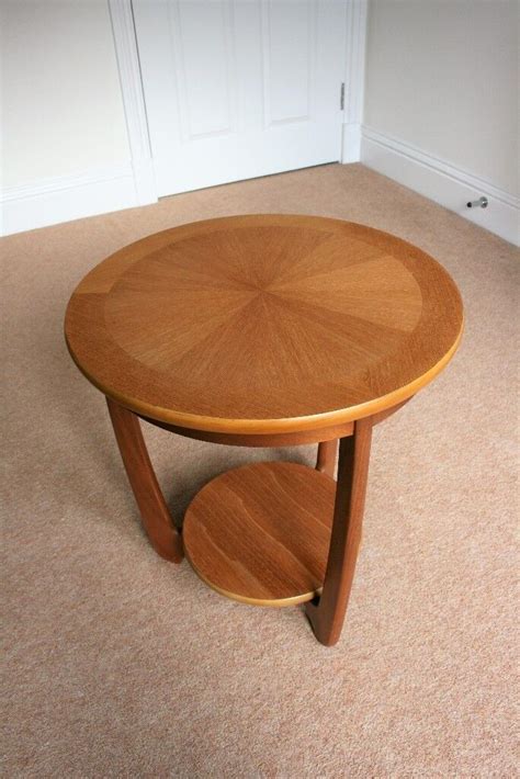 Solid Teak Round Side/Coffee Table by Nathan | in York, North Yorkshire | Gumtree