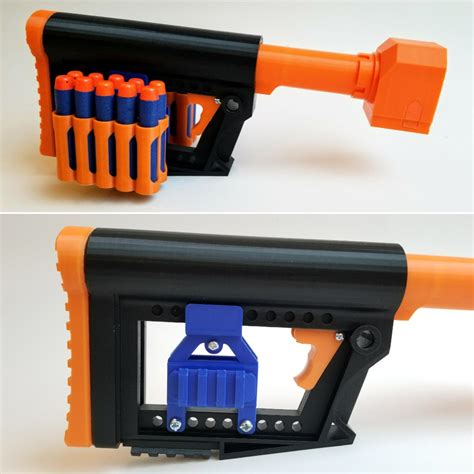 The new Stockade Stock... It just needs a bit more detail! : r/Nerf