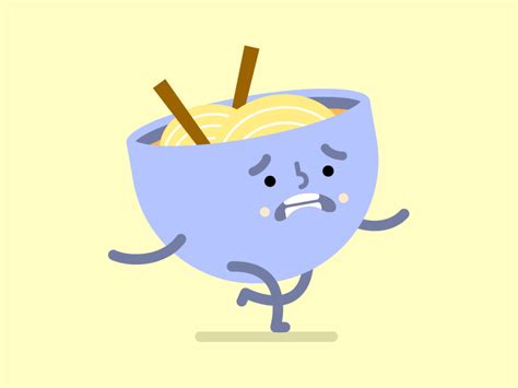 Worried Ramen | Animated characters, Simple character, Line animation