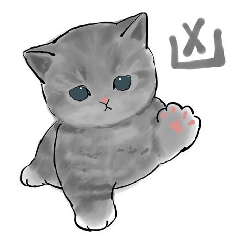 Gray cat drawing, gray cat art, gray cat pictures, funny gray cat art, funny gray cat picture ...